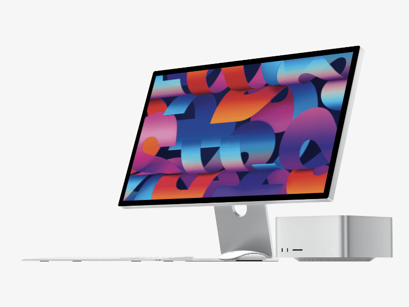 Mac Studio and Studio Display online mockup