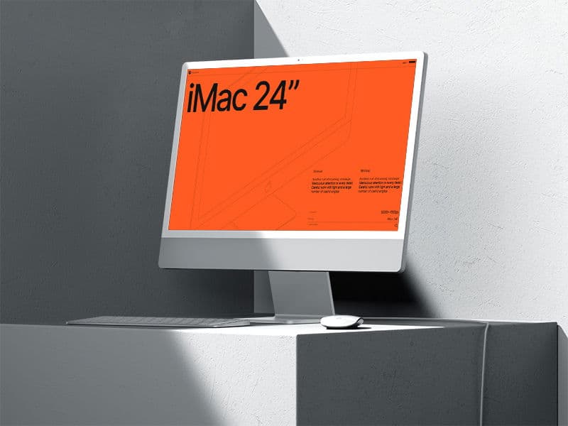 iMac 24 inch online mockup