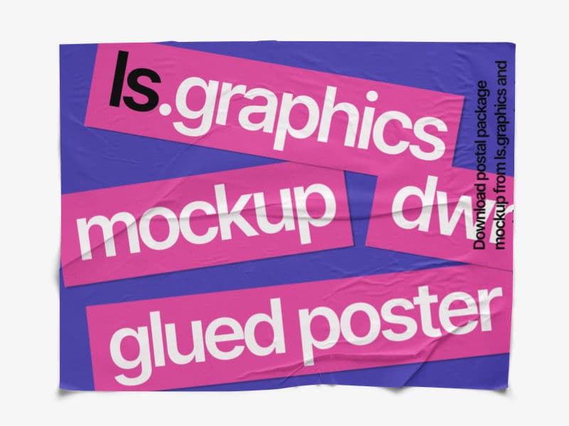 Glued Posters Textured online mockup