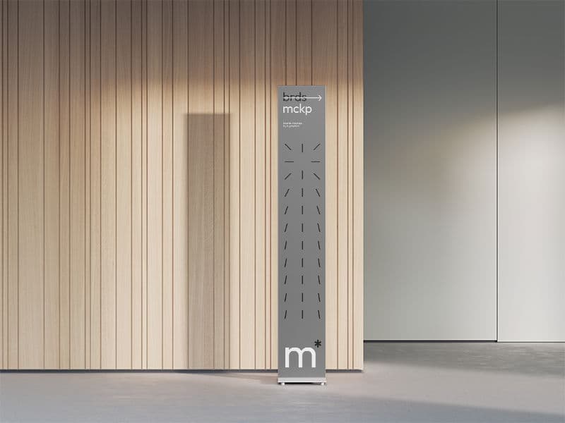 Boards. Floor Sign Stand online mockup