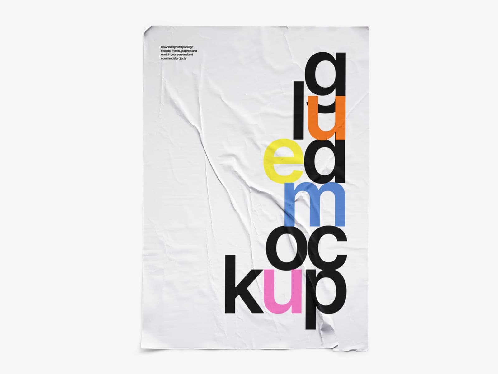 Glued Posters Glossy online mockup