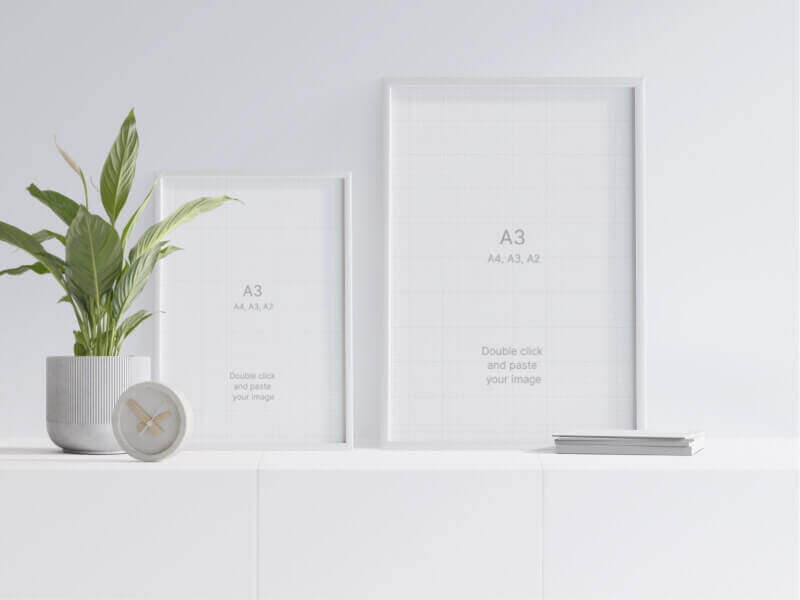 Frames online mockup