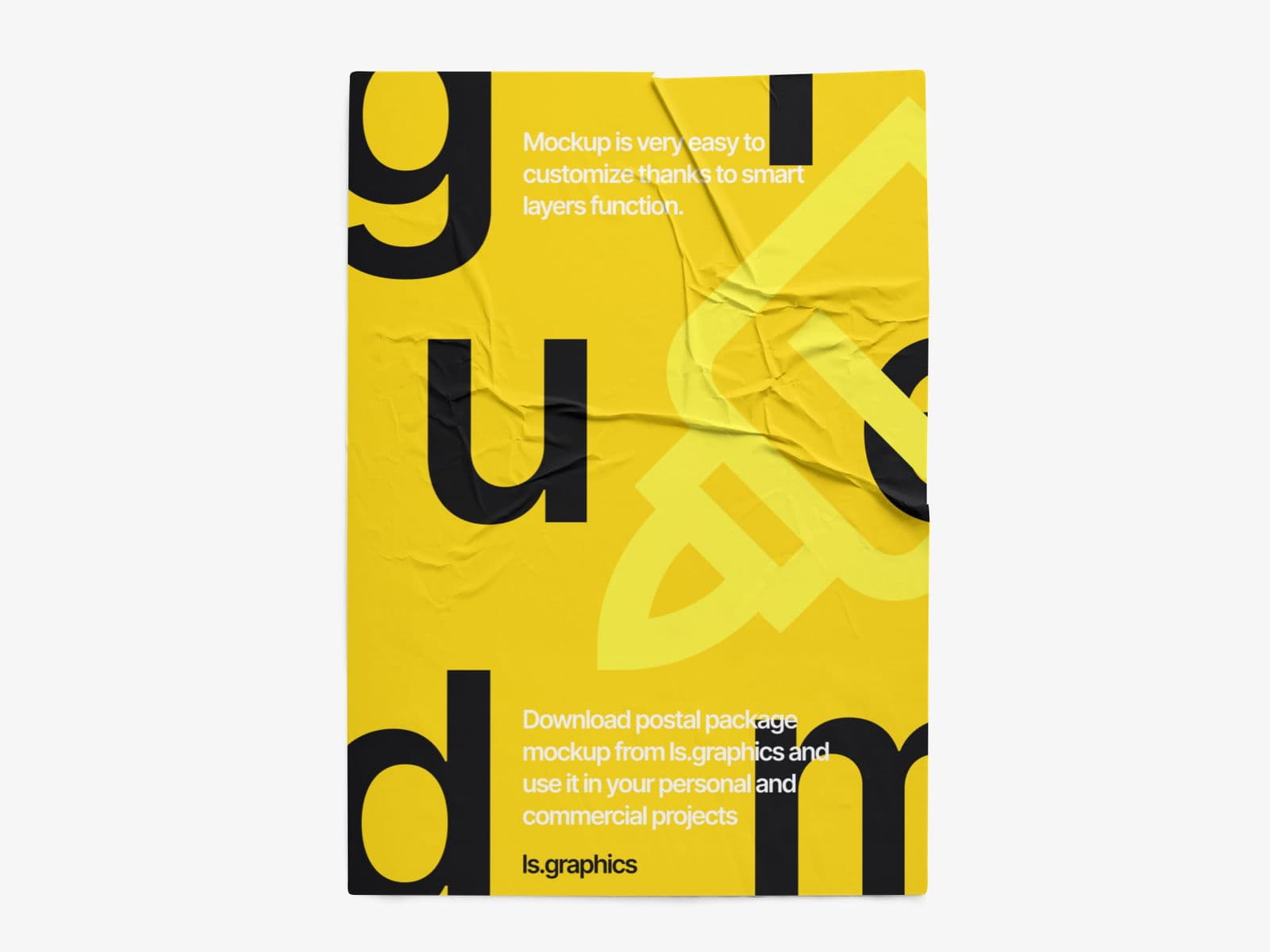 Glued Posters Glossy online mockup