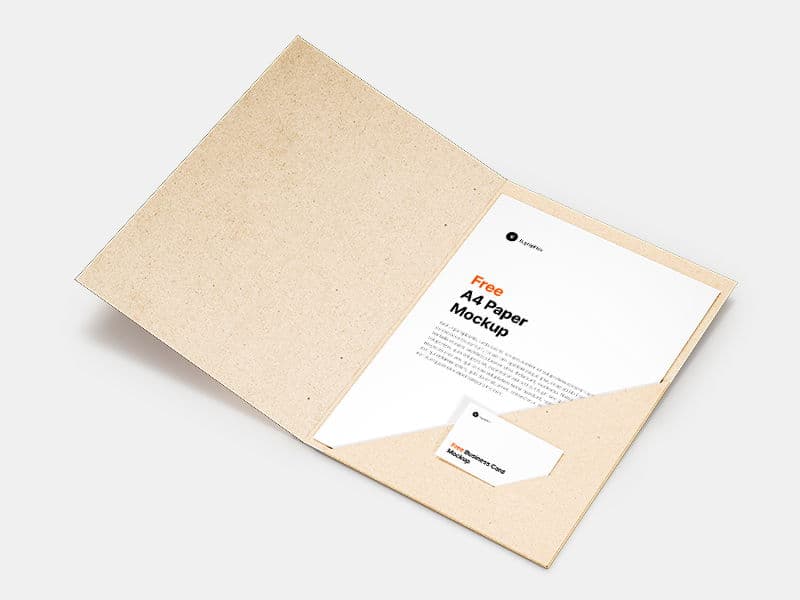 Folder Stationery online mockup