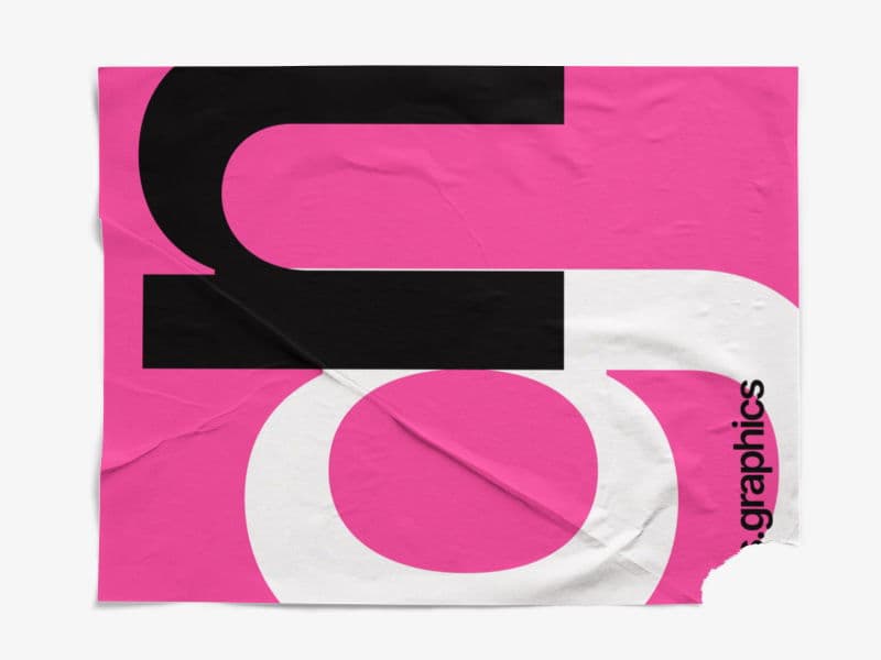Glued Posters Textured online mockup