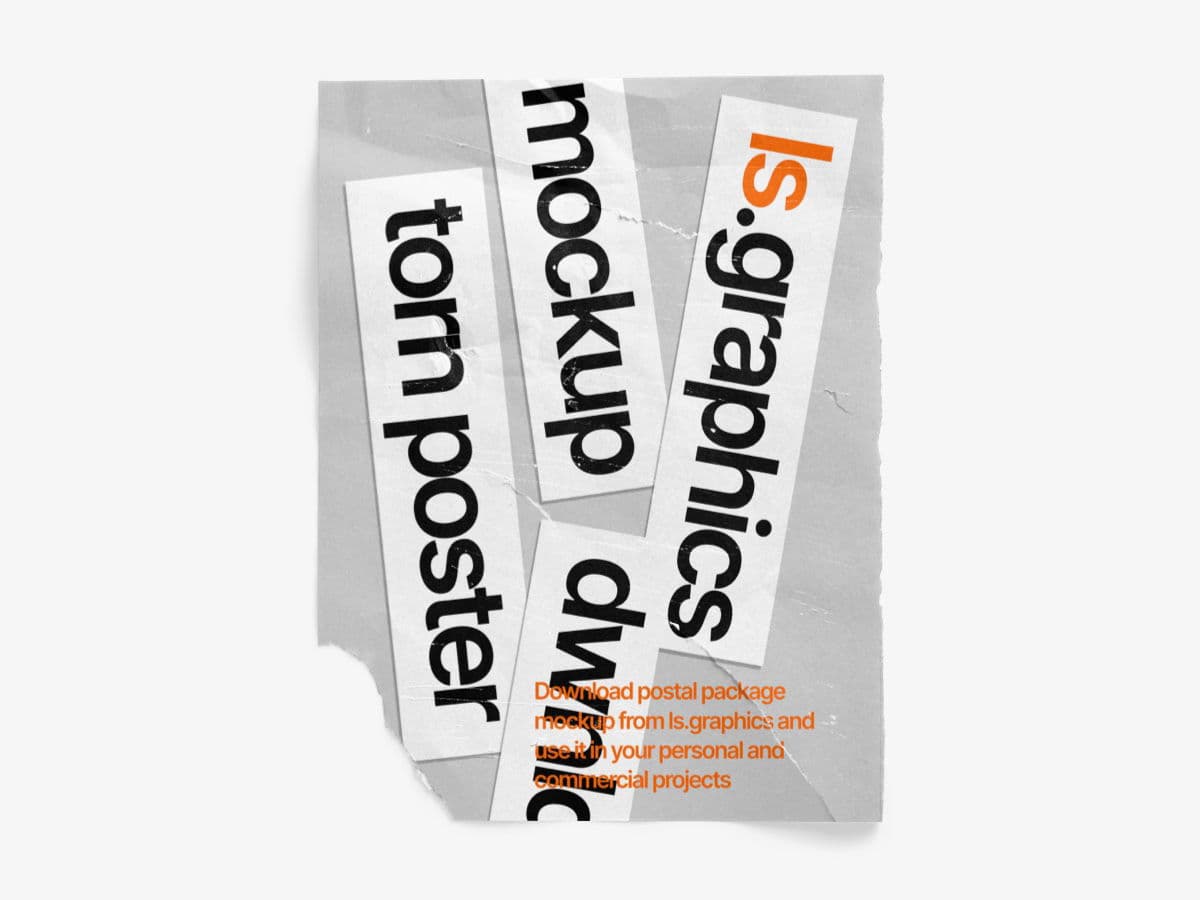 Torn Posters Textured online mockup