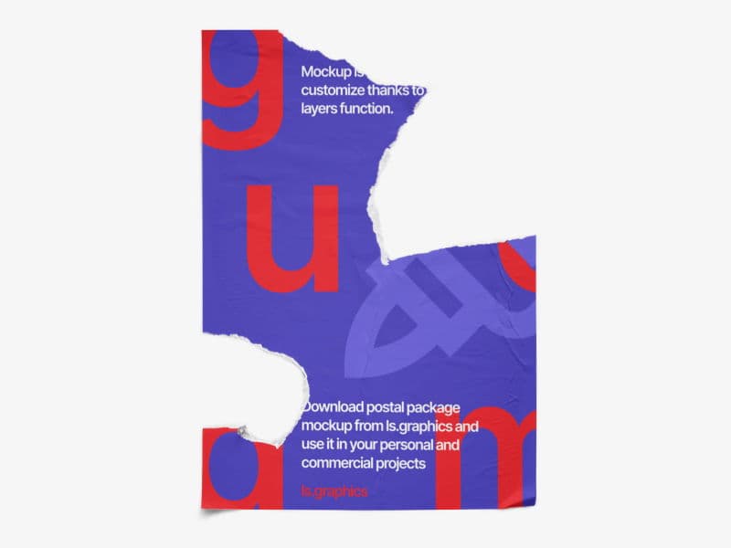 Glued Posters online mockup