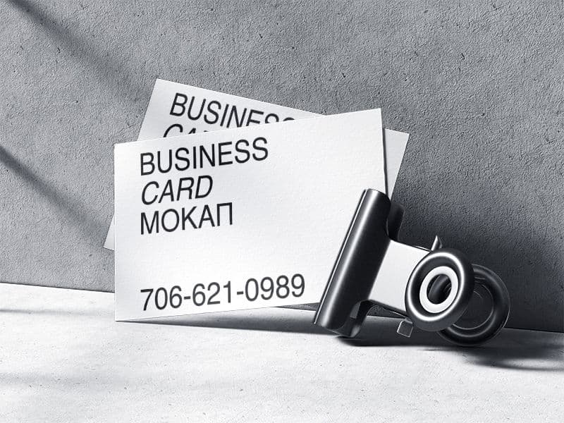 Qubus. Business Cards online mockup