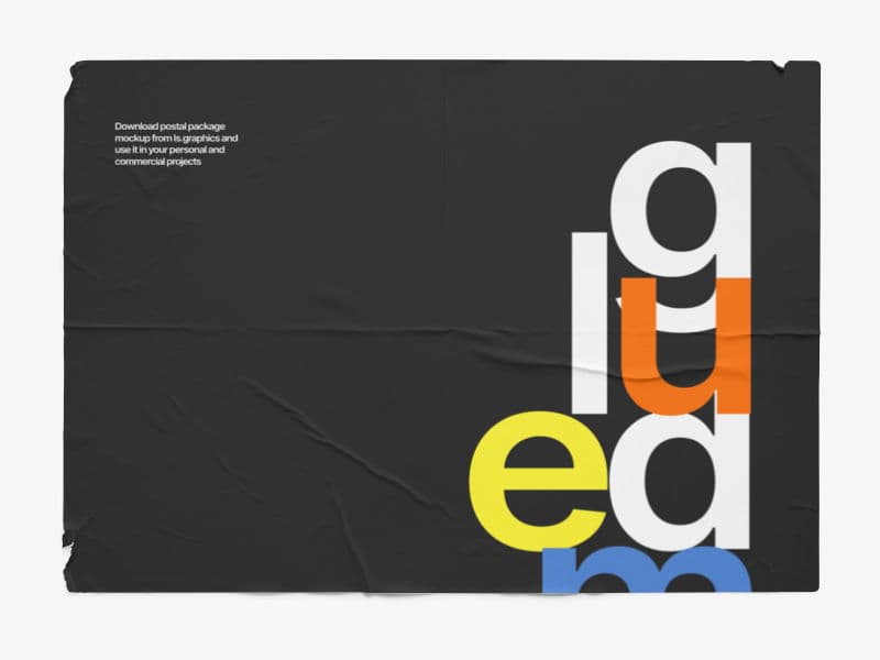 Glued Posters online mockup