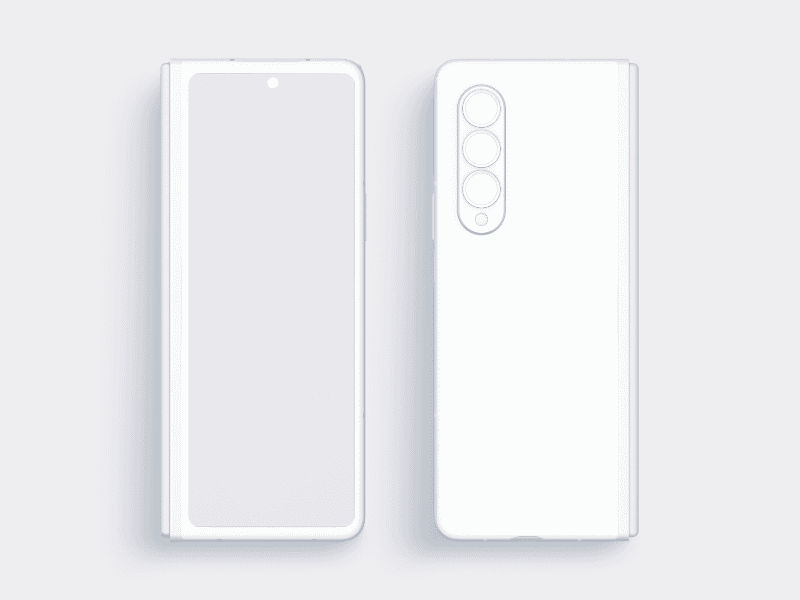 Samsung Galaxy Z Fold 3 online mockup