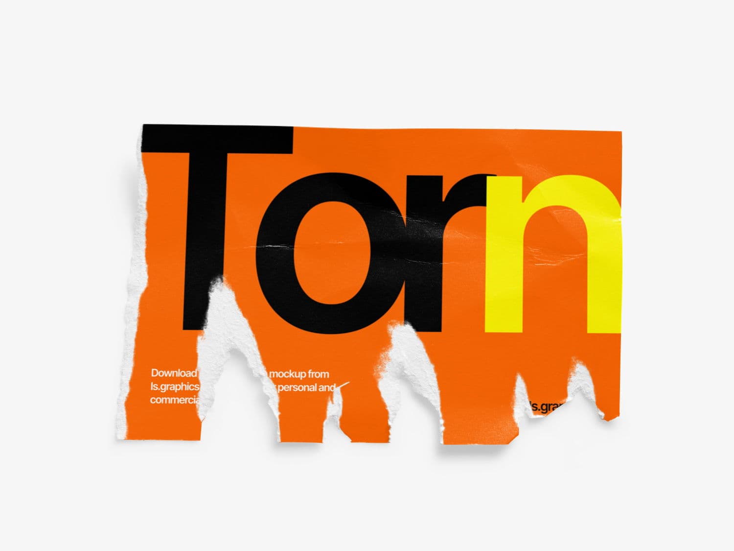 Torn Posters Glossy online mockup