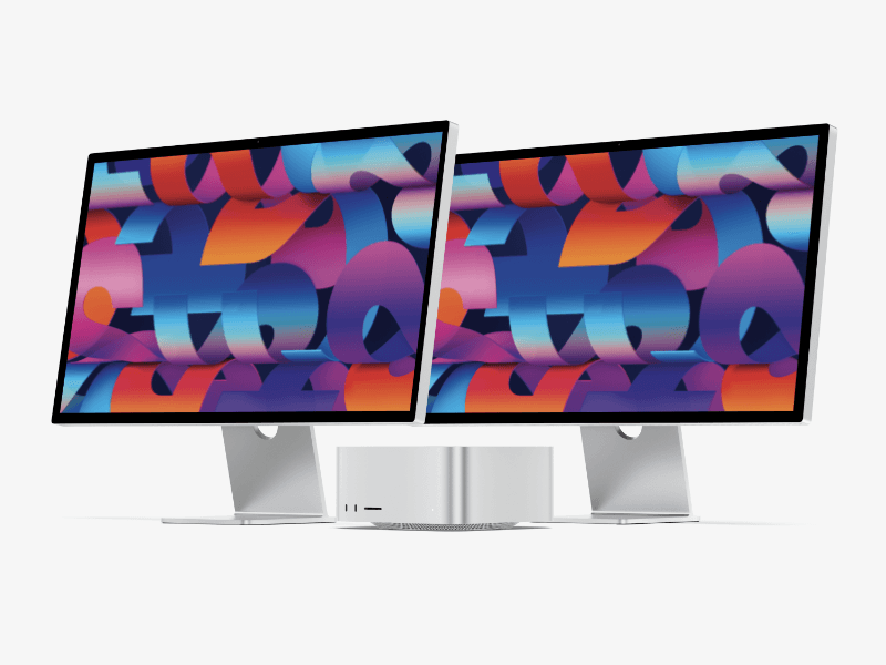 Mac Studio and Studio Display online mockup