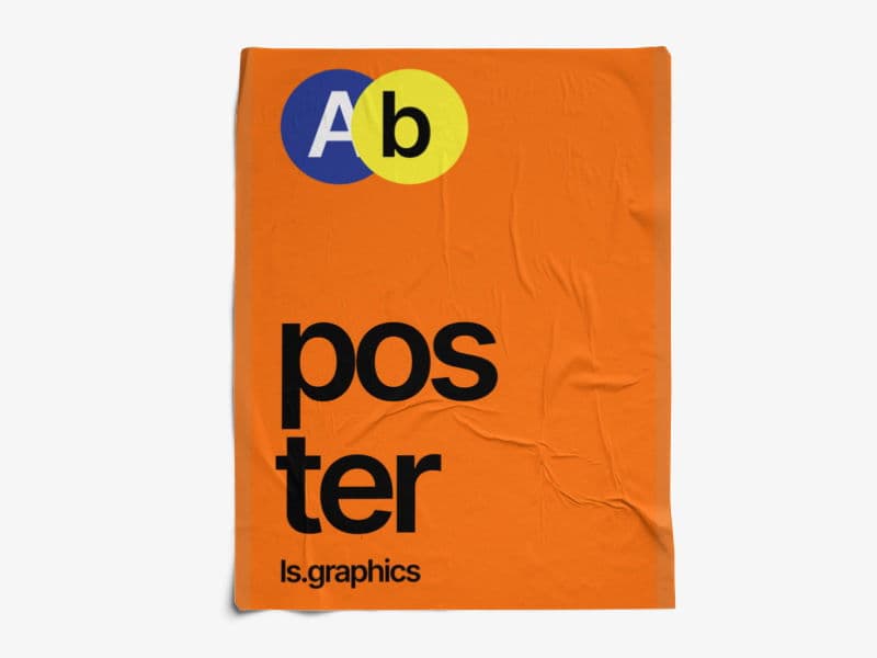 Glued Posters Textured online mockup