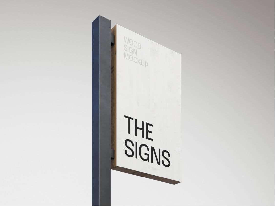 Wood Sign Mockup online mockup