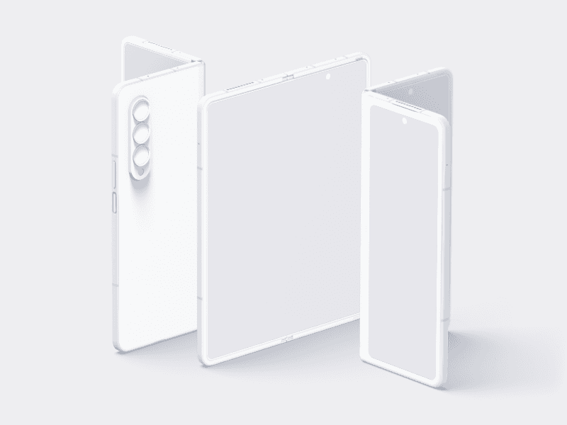 Samsung Galaxy Z Fold 3 online mockup