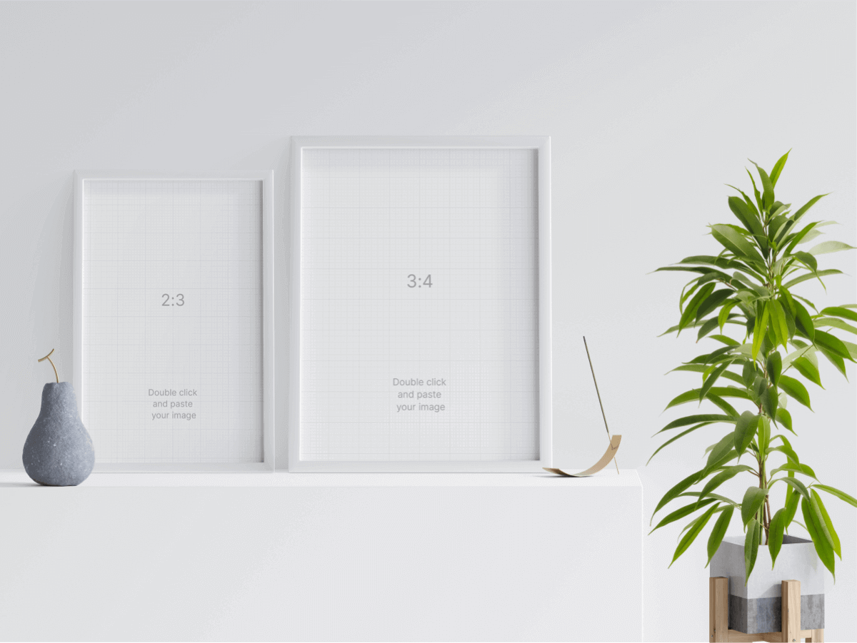 Frames online mockup