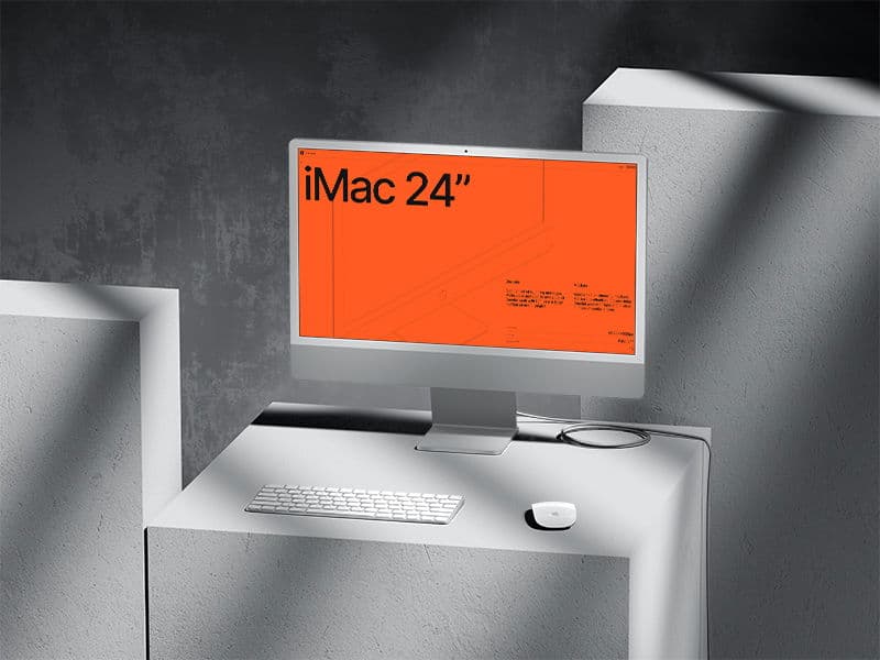 iMac 24 inch online mockup