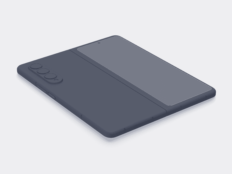Samsung Galaxy Z Fold 3 online mockup