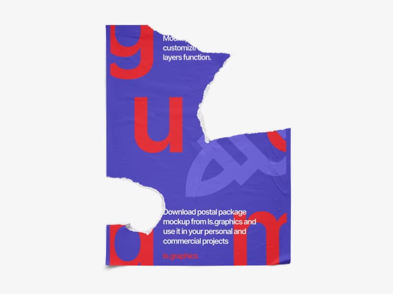 Glued Posters online mockup