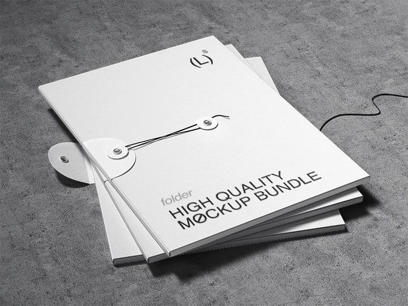 Qubus. Folders online mockup