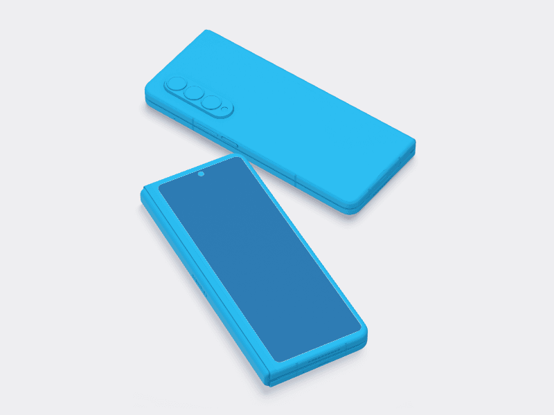 Samsung Galaxy Z Fold 3 online mockup