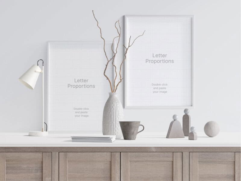 Frames online mockup