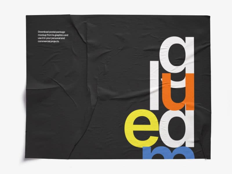 Glued Posters Textured online mockup