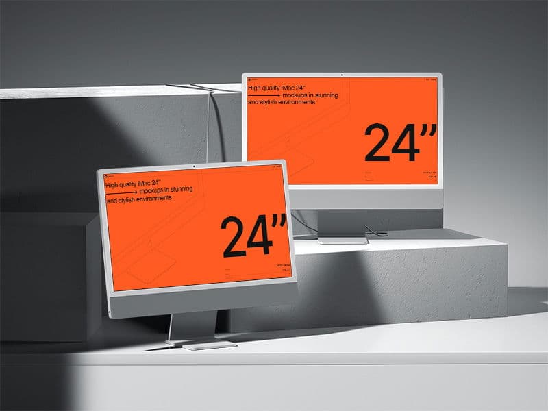 iMac 24 inch online mockup