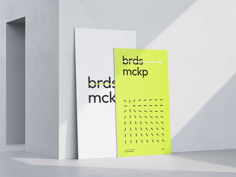 Boards. Poster Stand online mockup