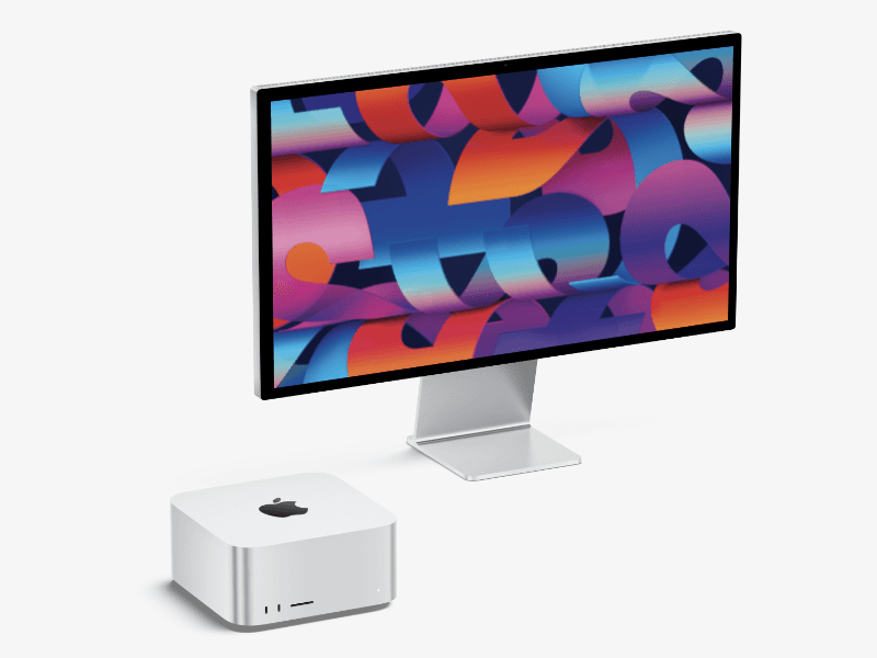 Mac Studio and Studio Display online mockup