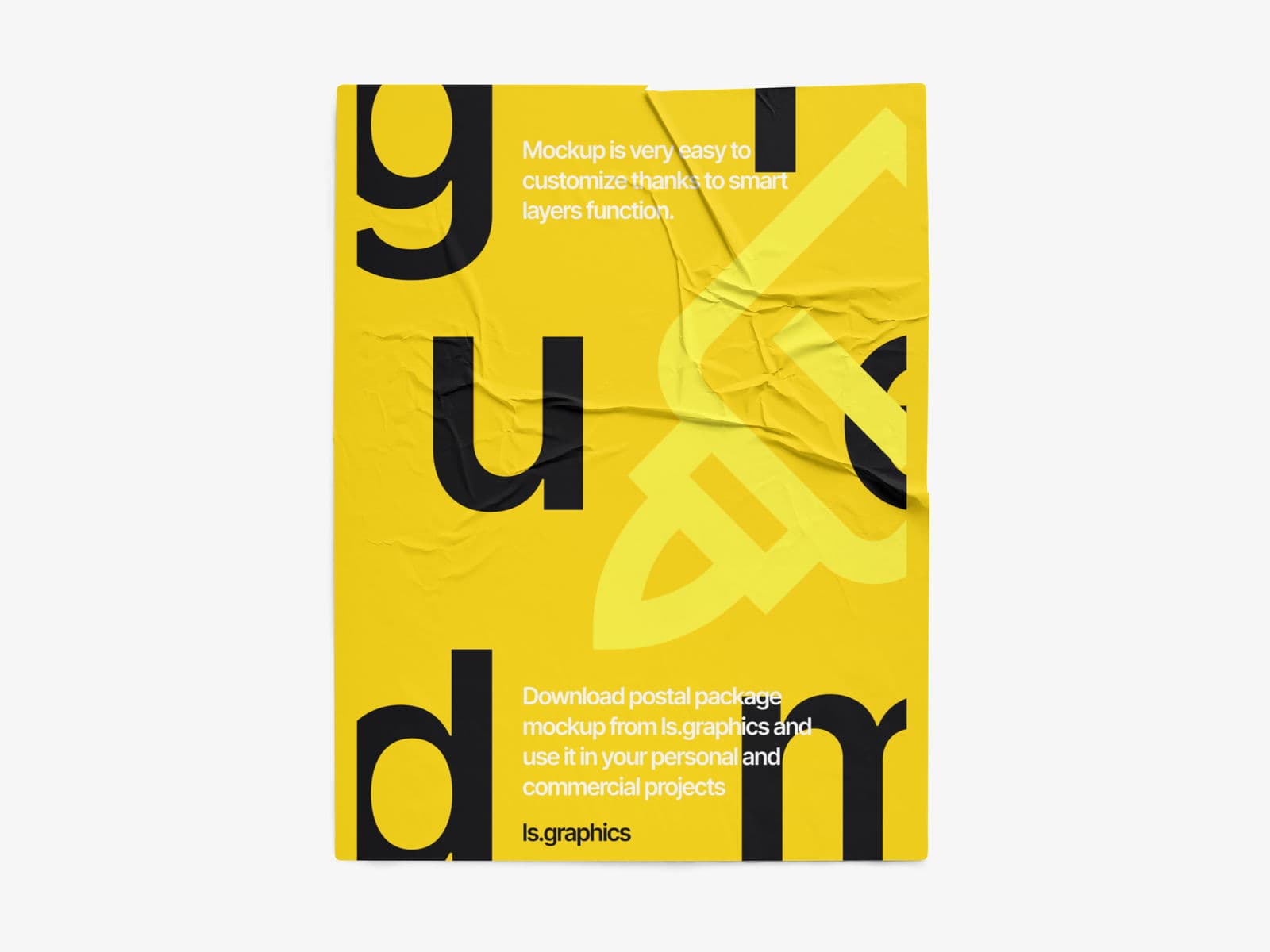 Glued Posters Glossy online mockup