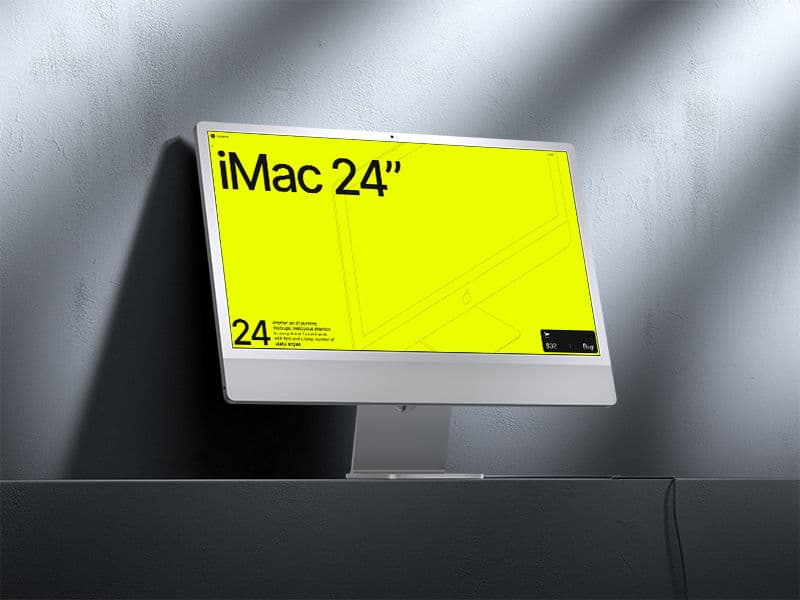 iMac 24 inch online mockup