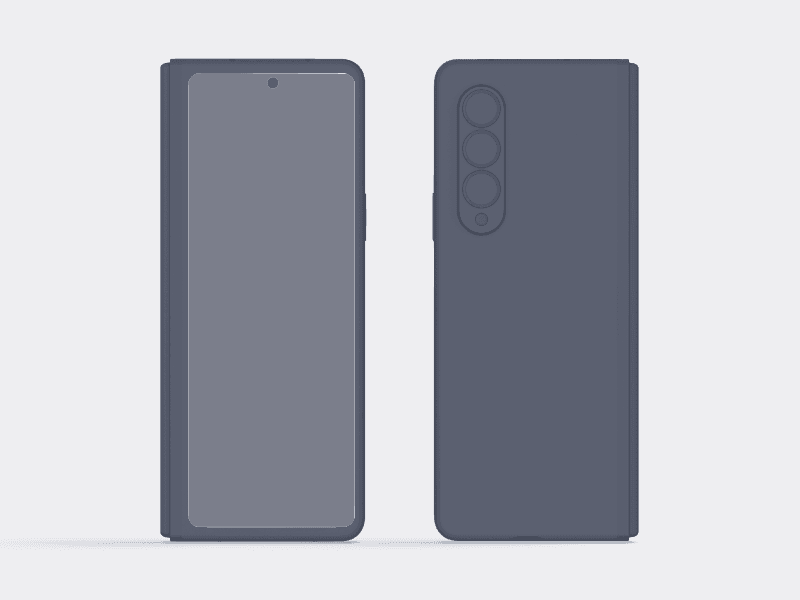 Samsung Galaxy Z Fold 3 online mockup