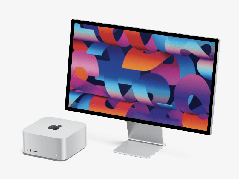Mac Studio and Studio Display online mockup