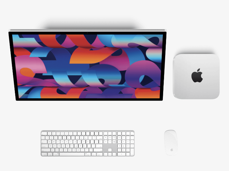 Mac Studio and Studio Display online mockup