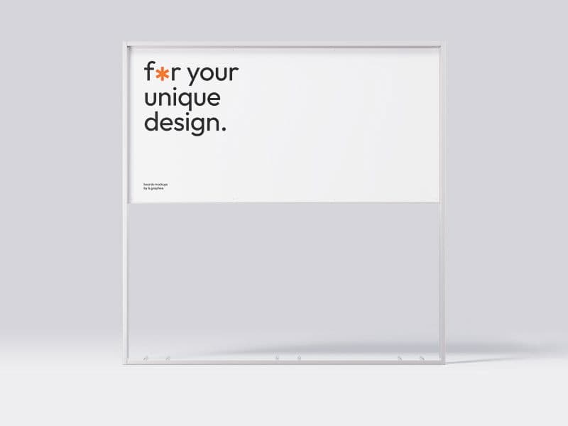 Boards. Poster Stand online mockup