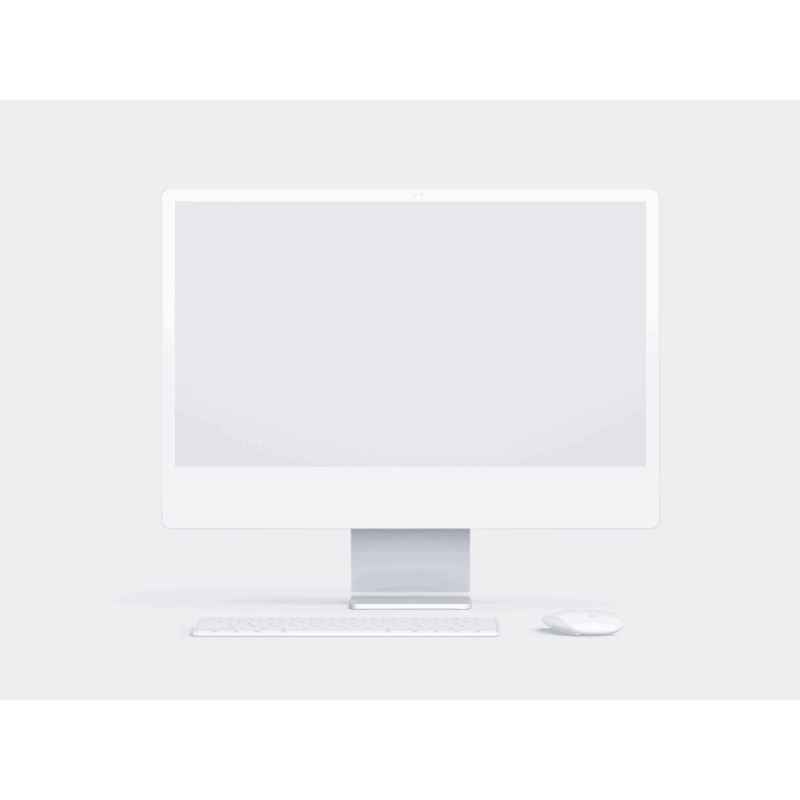 iMac online mockup