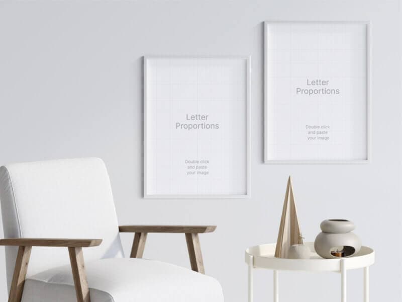 Frames online mockup