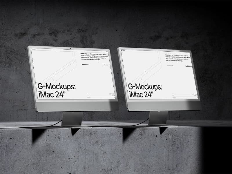 iMac 24 inch online mockup