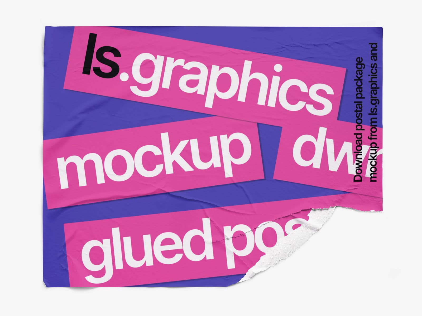 Glued Posters Glossy online mockup