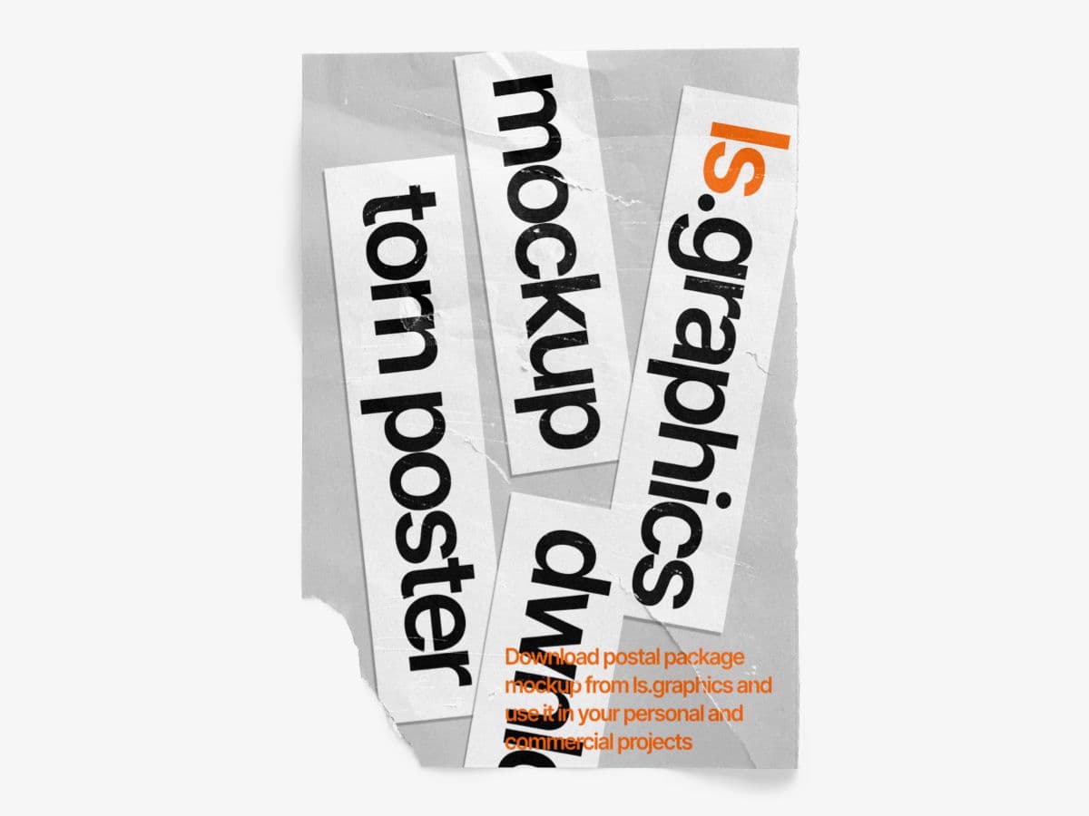 Torn Posters Textured online mockup