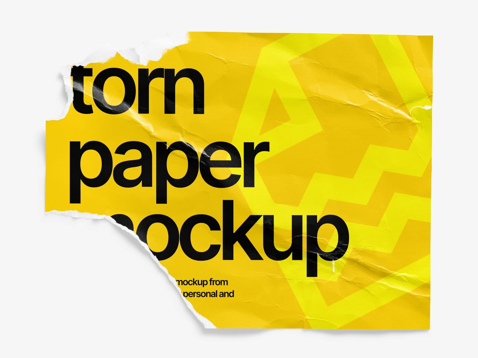 Torn Posters Glossy online mockup
