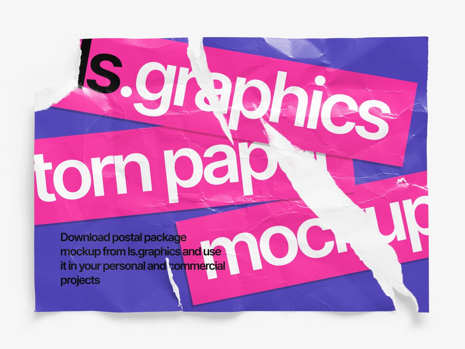 Torn Posters Glossy online mockup