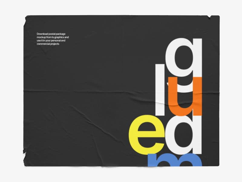 Glued Posters online mockup