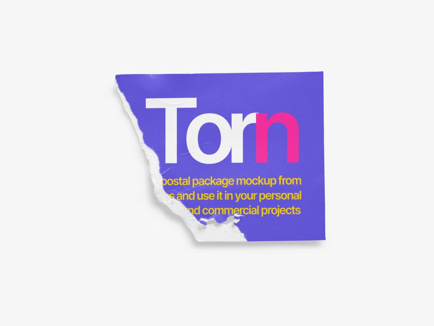 Torn Posters Glossy online mockup