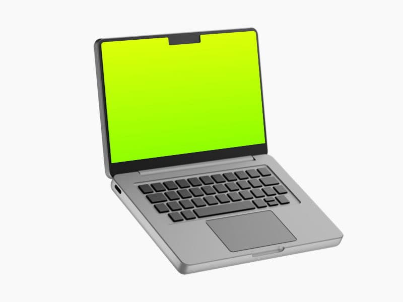 Cartoon Laptop online mockup