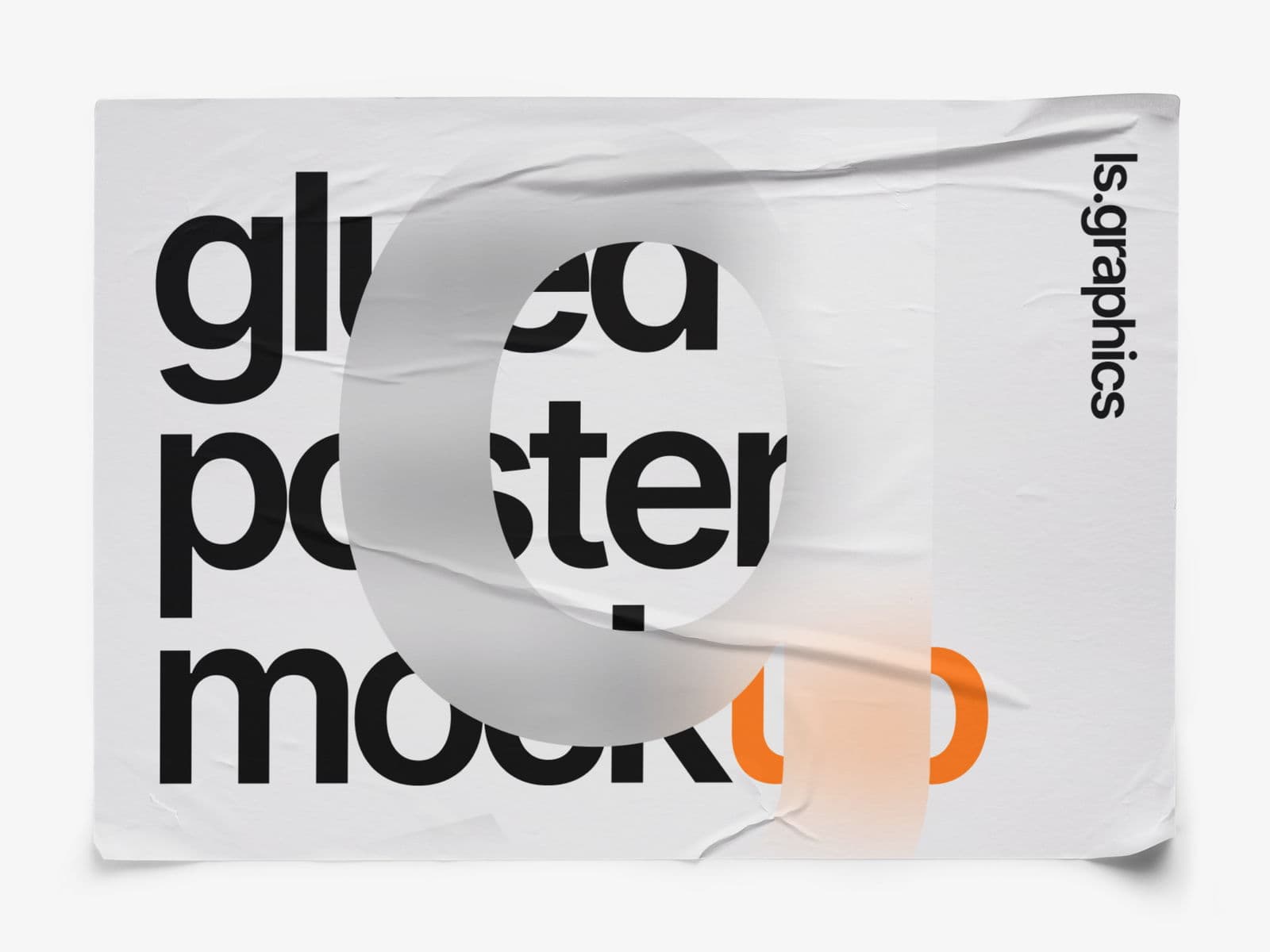 Glued Posters Glossy online mockup