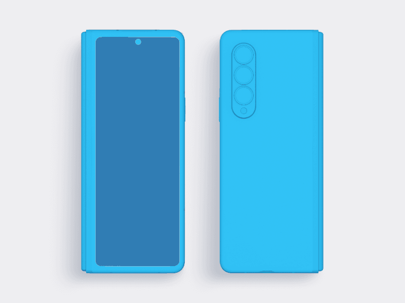 Samsung Galaxy Z Fold 3 online mockup