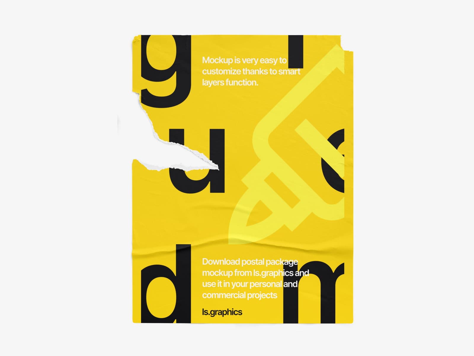Glued Posters Glossy online mockup