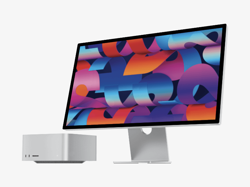 Mac Studio and Studio Display online mockup